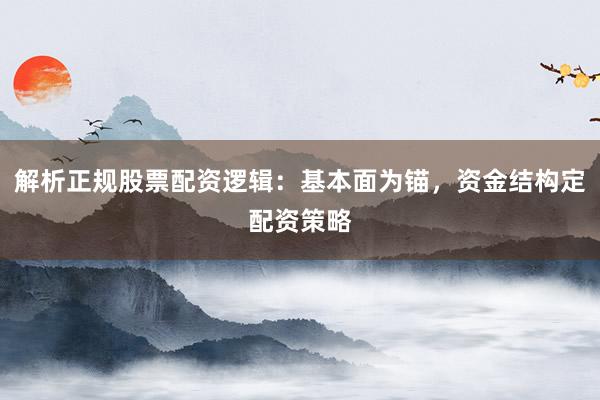 解析正规股票配资逻辑：基本面为锚，资金结构定配资策略