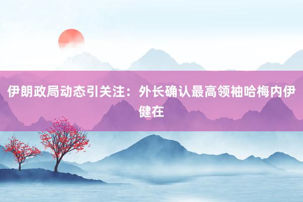 伊朗政局动态引关注：外长确认最高领袖哈梅内伊健在