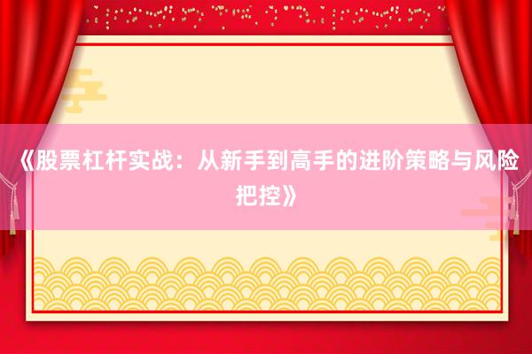 《股票杠杆实战：从新手到高手的进阶策略与风险把控》