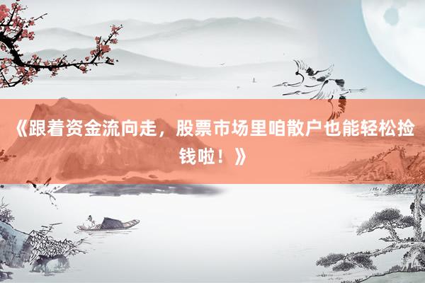 《跟着资金流向走，股票市场里咱散户也能轻松捡钱啦！》