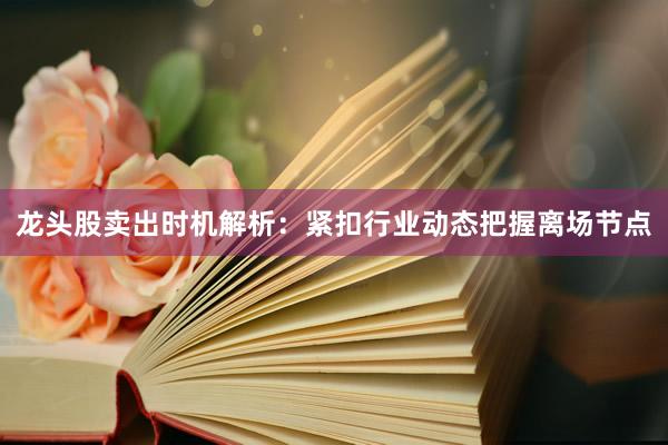 龙头股卖出时机解析：紧扣行业动态把握离场节点